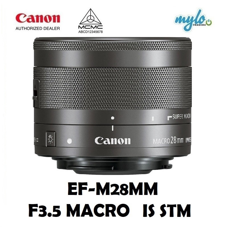 Canon EFM 28mm f/3.5 Macro IS STM Lens Shopee Malaysia