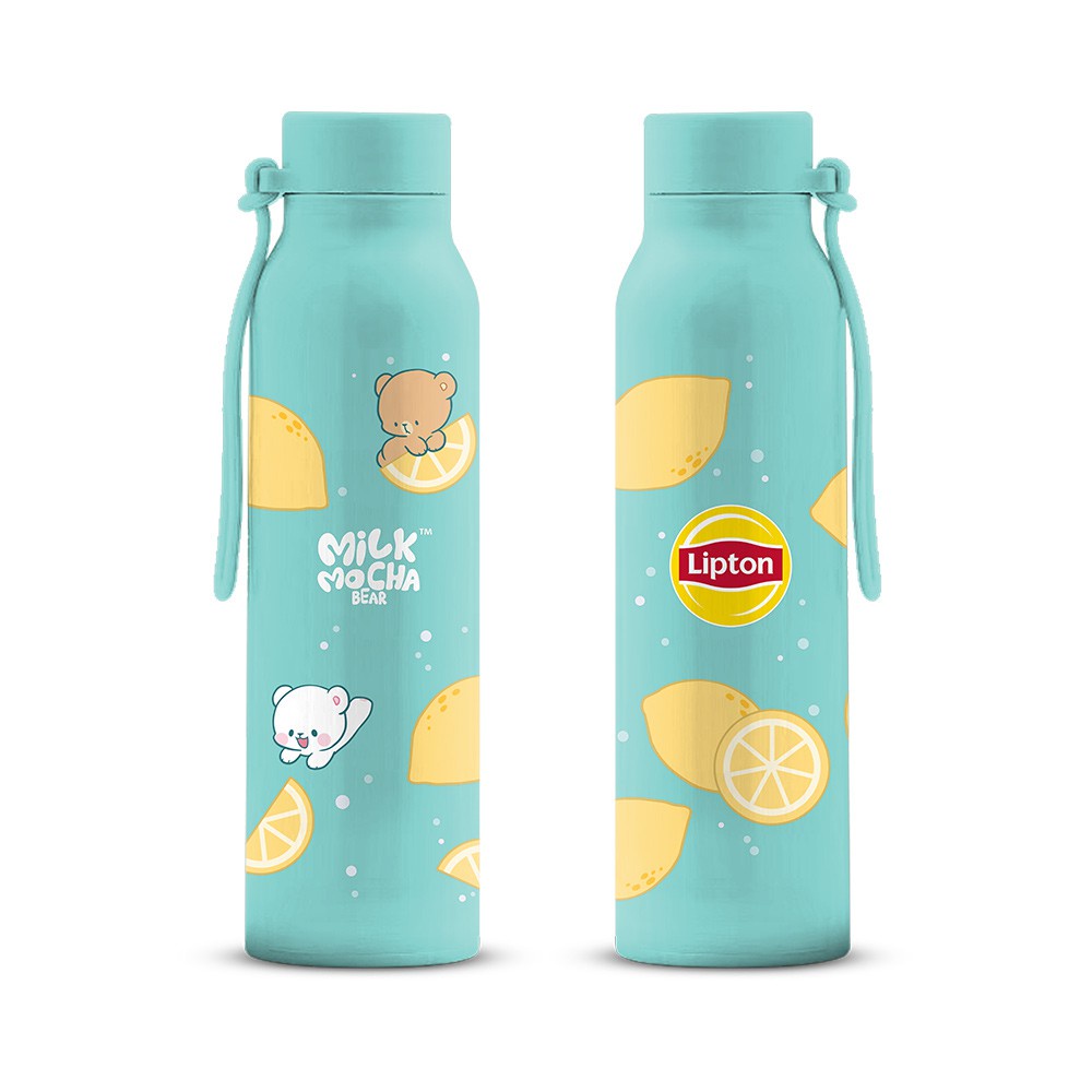 Lipton Licensed Milk Mocha Vacuum Water Bottle Double Layer Flask(BOTOL ...