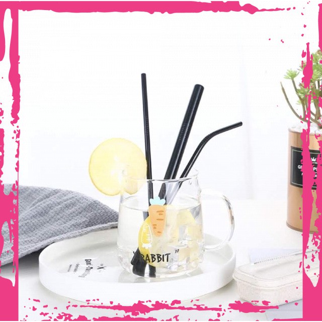 [New Model]Combo 304 Stainless Steel Straw Box with Cleaning Brush in Mixed Colors