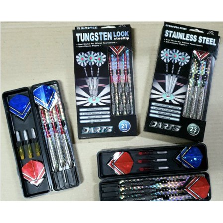 BL Quality Steel Tip Darts Set / Dart Steel Tip (21gm Tungsten Look ...