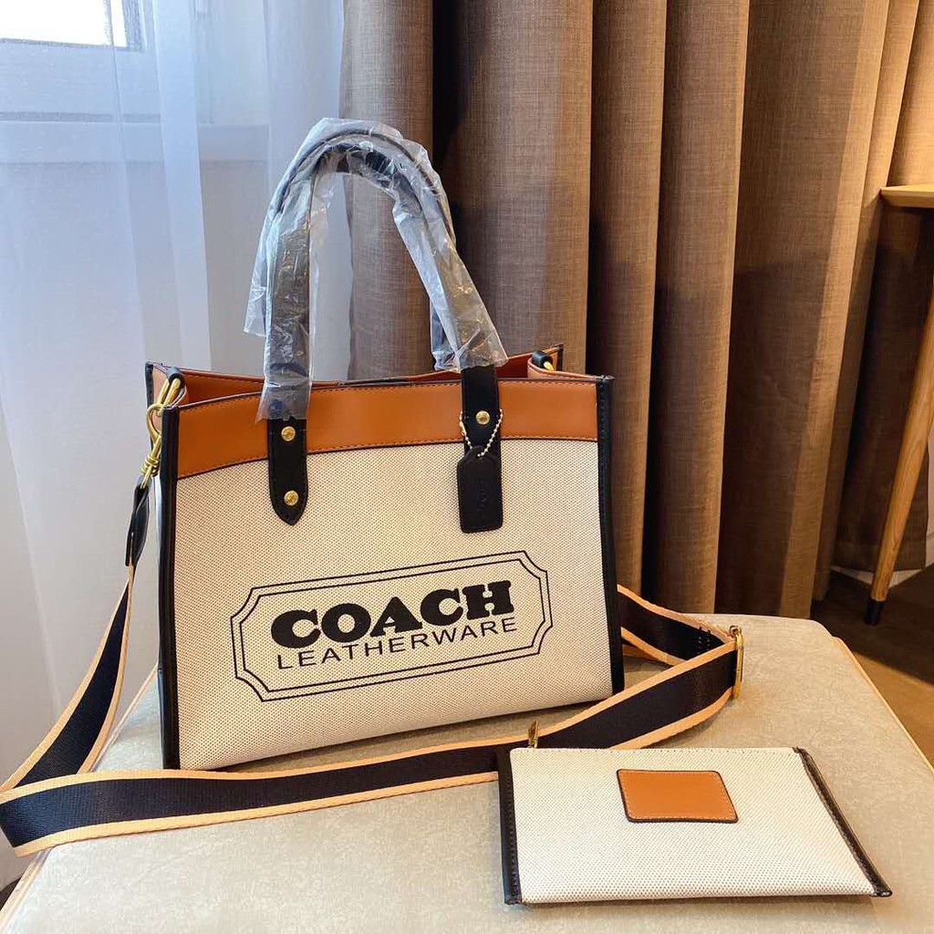 coach leatherware tote bag