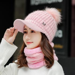 Aj 1 Shop - Hat Female Korean Style Wild Knit Hair Po Line 