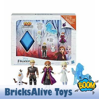 [BricksAlive] ORIGINAL HASBRO DISNEY FROZEN 2 Peel & Reveal 5 Dolls in Storybook Pack (E8039)