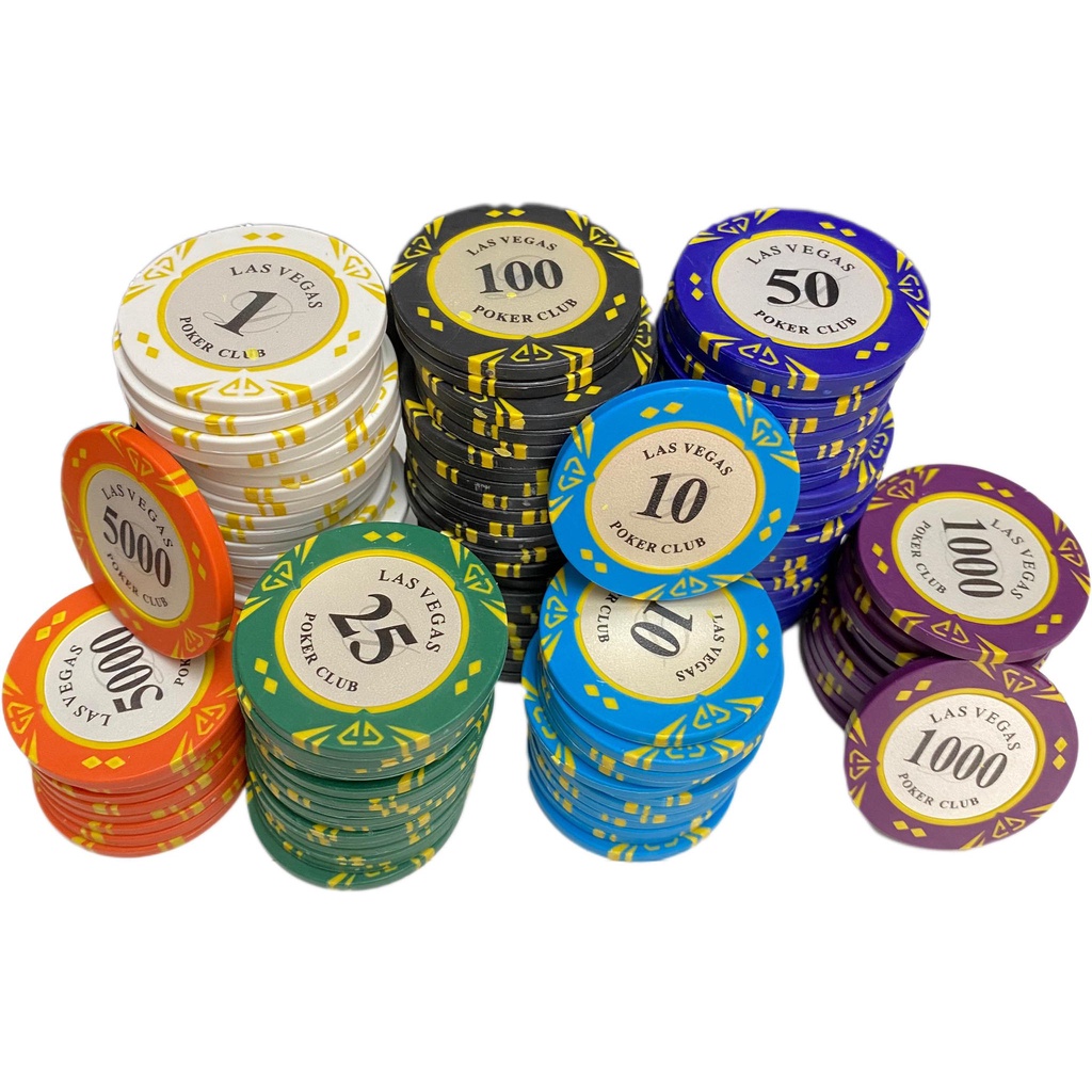 💥Malaysia Ready Stock💥25pcs Baccarat Crown Las Vegas Design Clay Poker ...