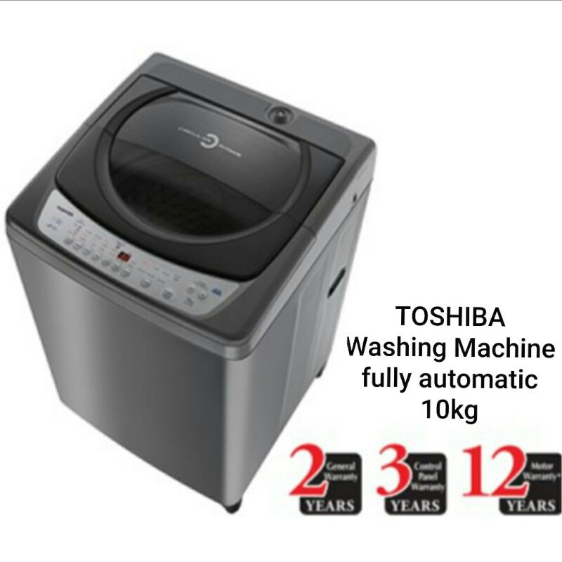 TOSHIBA Washing Machine Fully Auto 10kg model AW H1100GM Shopee Malaysia