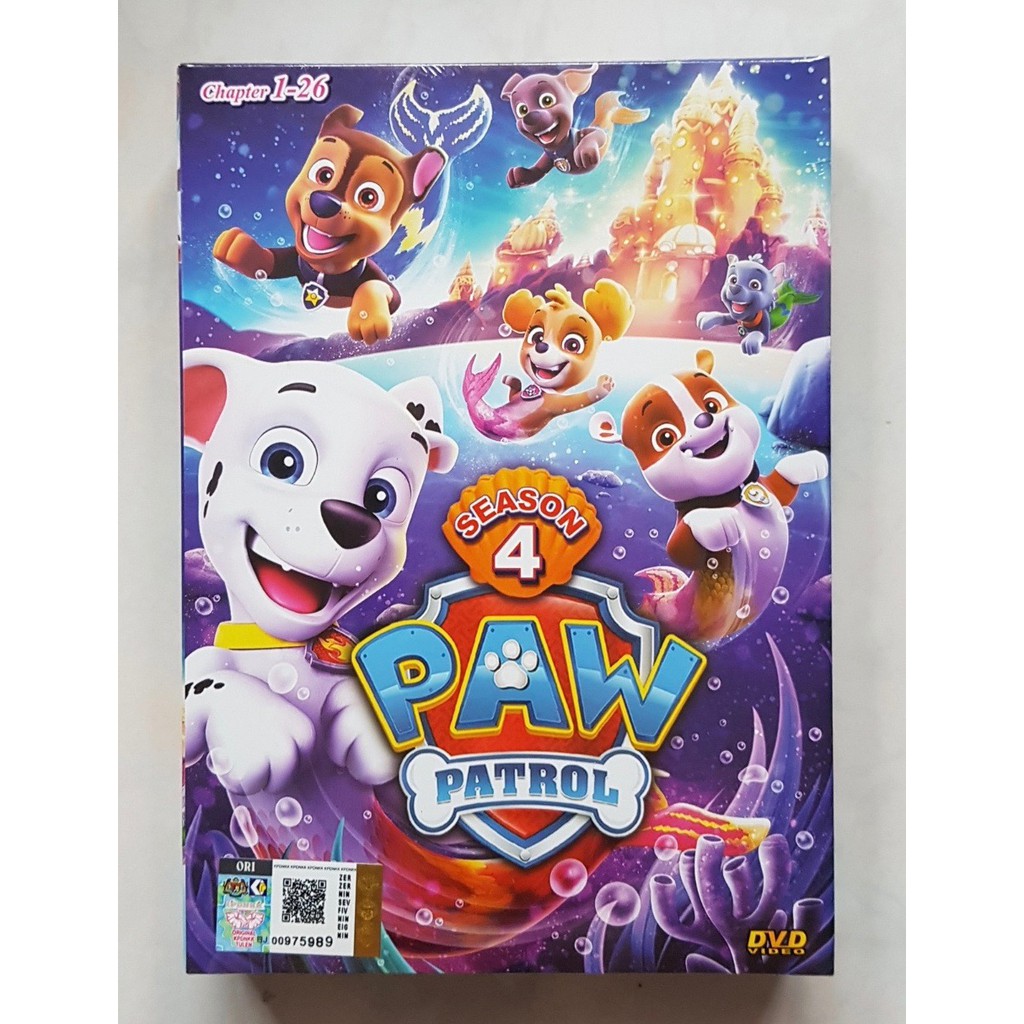 Kids cartoon dvd paw patrol season 4 26 episodes shopee malaysia