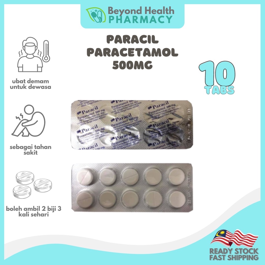 ORIGINAL SM PARACIL 500MG 10'S 1STRIP | Shopee Malaysia