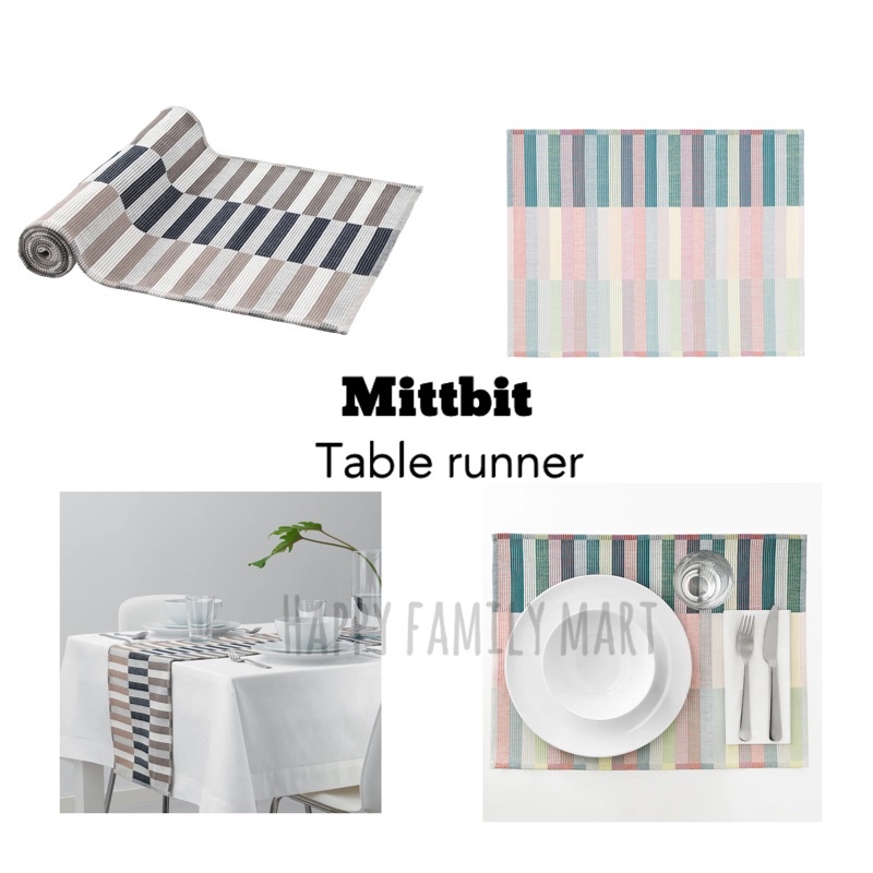 ikea mittbit MITTBIT Table Runner Table Cloth 35x130cm/ Selendang Meja