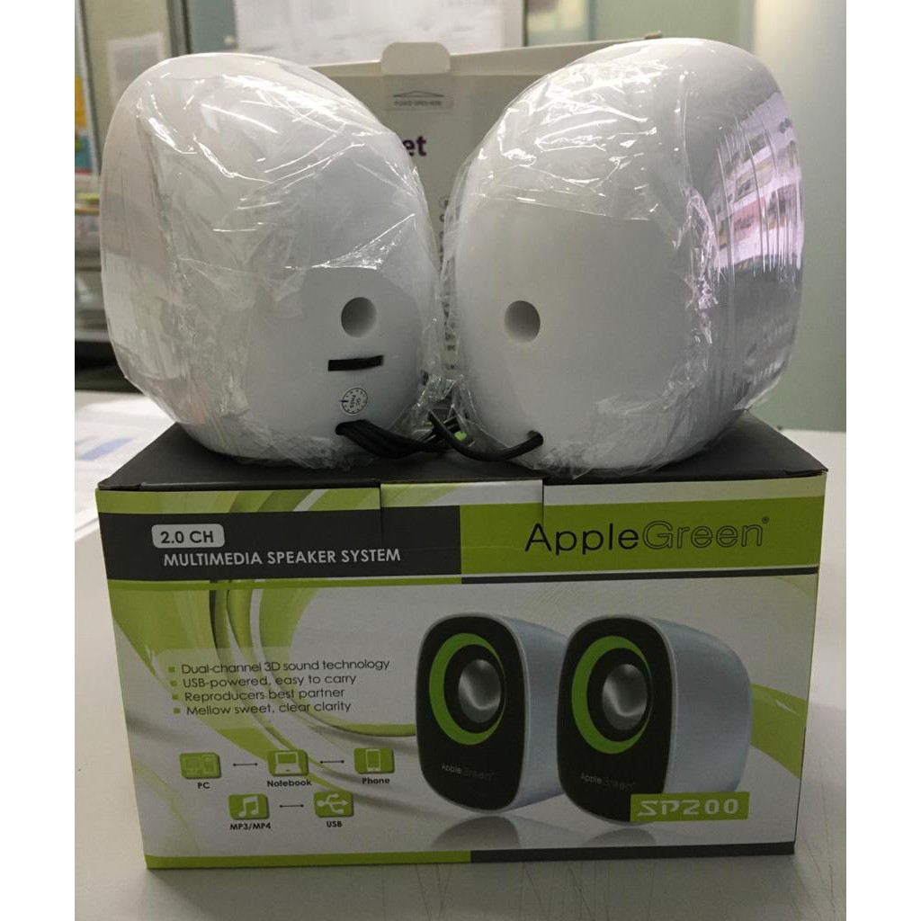 2.0CH MULTIMEDIA MINI SPEAKER APPLE GREEN S200 | Shopee Malaysia