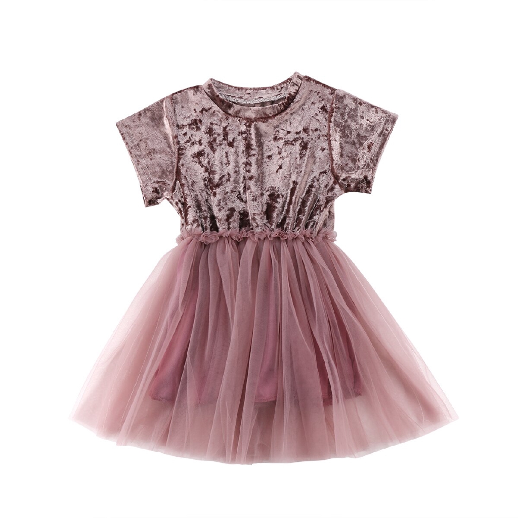 Infant Toddler Kids Baby Girl Princess Dress Wedding Pageant Party