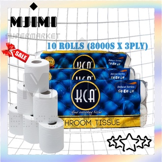 MJIMI Toilet paper Bathroom Tissue 10 rolls (8000s x 3ply) -SB-KCA | Malaysia