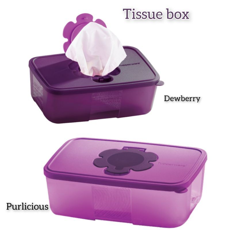 Tupperware Tissue Box Royale Purple