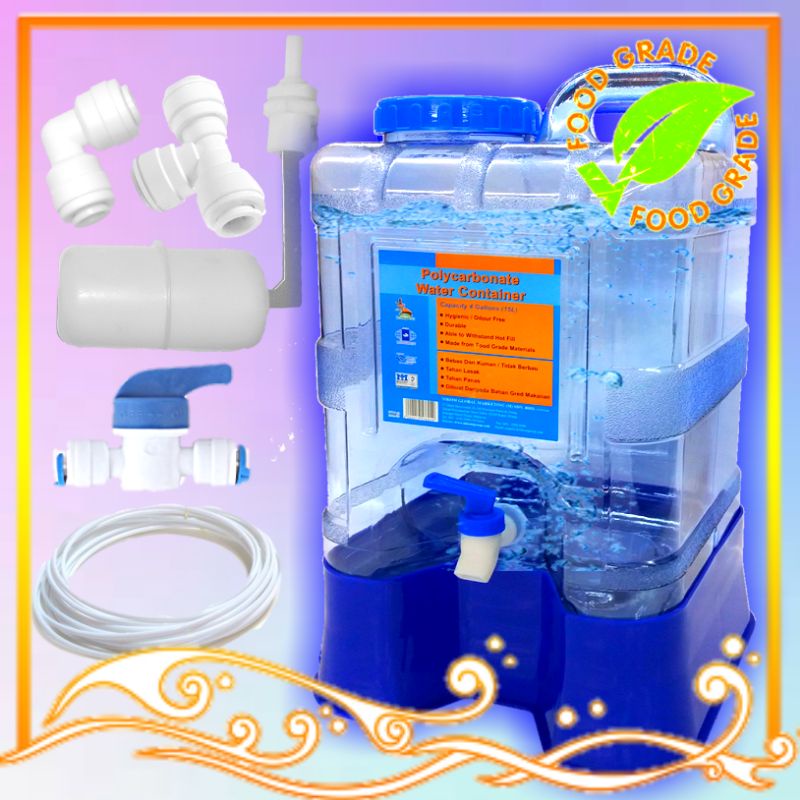 PolyCarbonate Water Container／4 Gallon／Water Tong /Water Filter