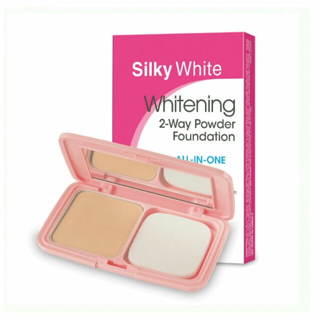Silky White 2Way Powder Foundation 11g Shopee Malaysia
