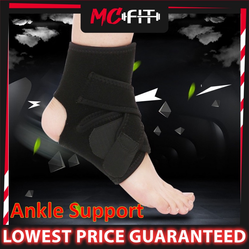 MCFIT Ankle Support Brace Foot Guard Sport Injury Wrap Elastic Splint Strap Protector Buku Lali Support [READY STOCK]