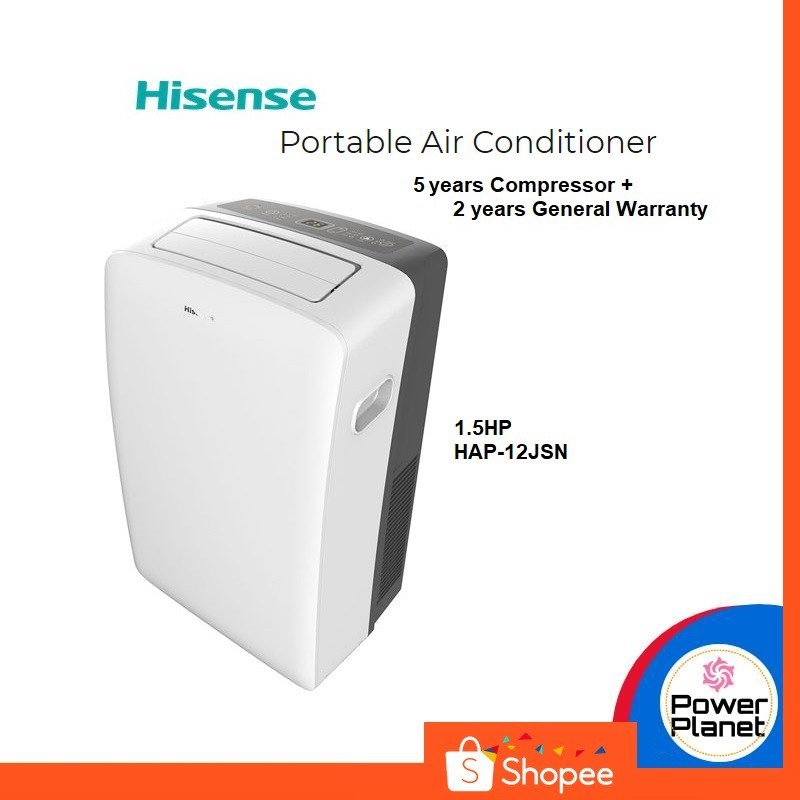 Hisense 400 Sq Ft 115 Volt White Portable Air Conditioner In The Portable Air Conditioners Department At Lowes Com