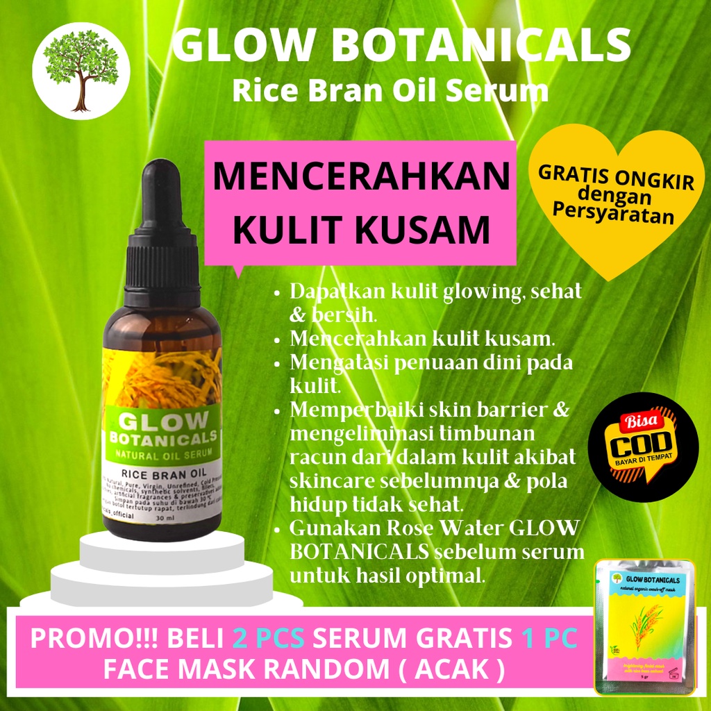 Glowing Serum For Brightening Dull Skin: Rice Bran Oil Serum