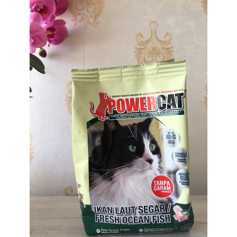 POWER CAT MAKANAN KUCING (IKAN LAUT SEGAR)(450g)  Shopee Malaysia