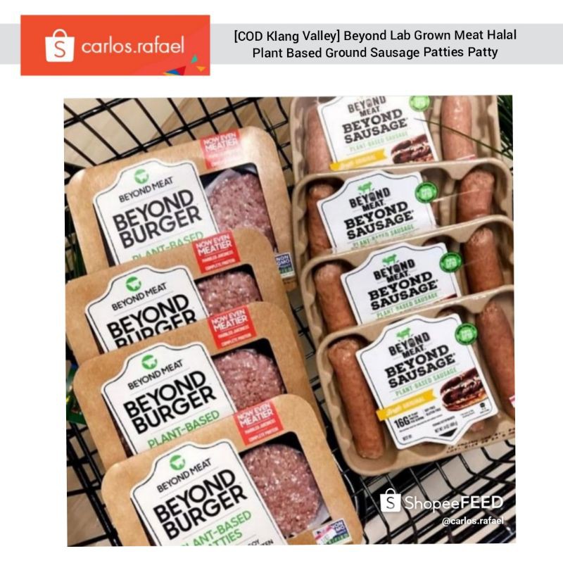 Same Day Delivery Usa Beyond Halal Plant Based Meat Ground Sausage Patties Patty Shopee Malaysia