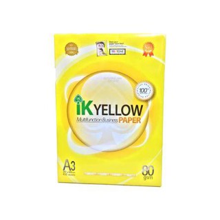 A3 PAPER IK YELLOW 70GSM & 80GSM | Shopee Malaysia