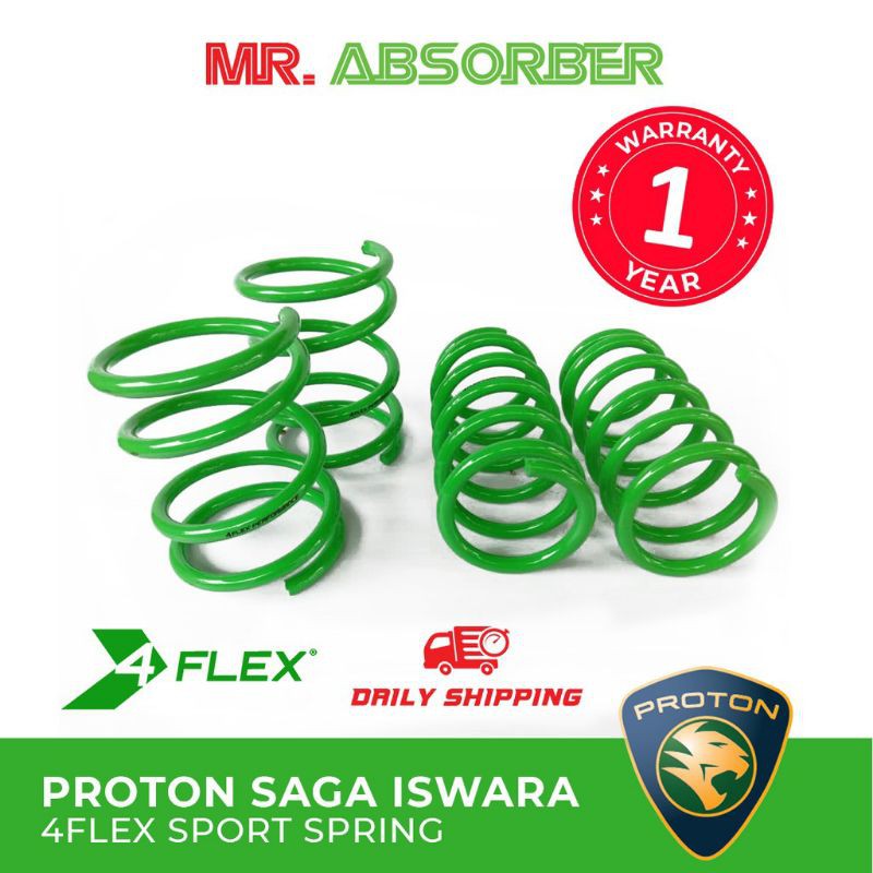 4 Flex Sport Spring Proton Saga Iswara Shopee Malaysia