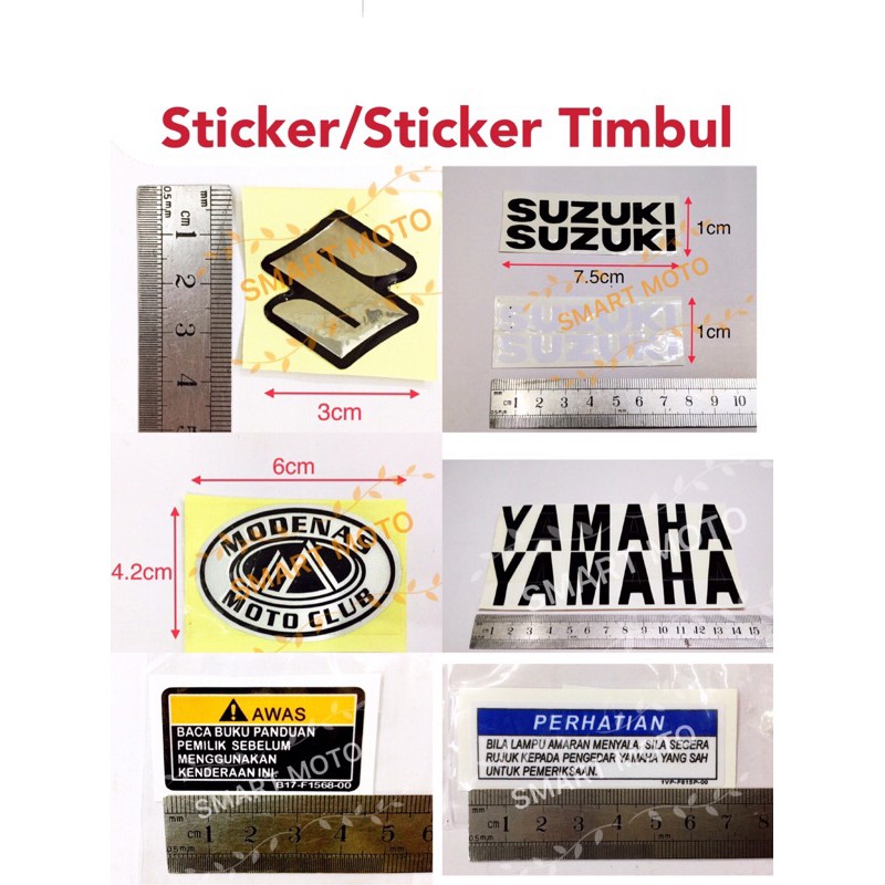 Sticker Logo/Sticker Logo Timbul | Shopee Malaysia