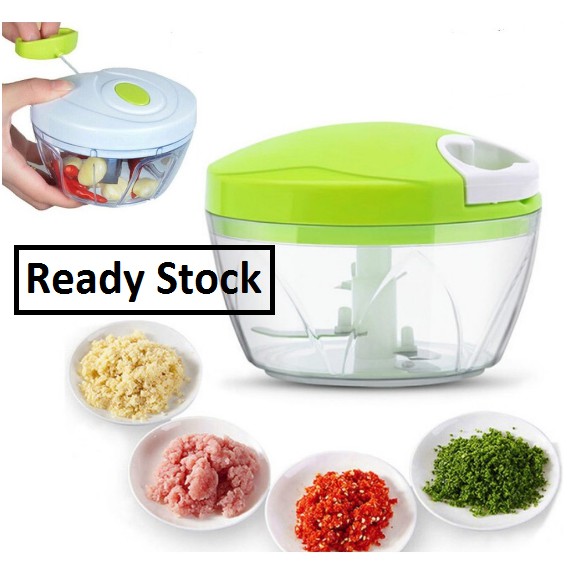 [Ready Stock] Mini Manual Food Chopper Hand Held Food Processor