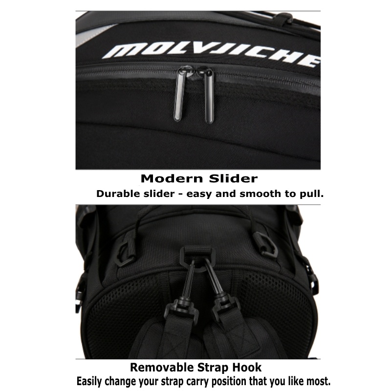 Mh Waterproof Motorcycle Tail Bag Multifunction Back Seat Rear Seat Bag