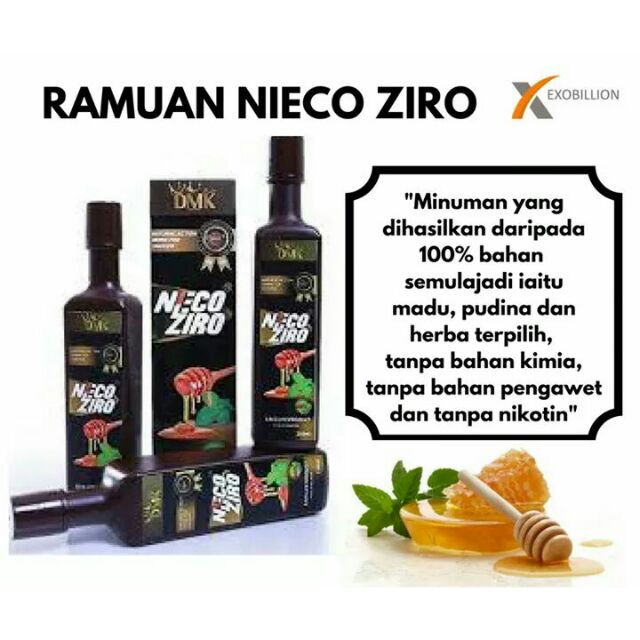 Ubat Berhenti Rokok Jus Niecoziro  Shopee Malaysia