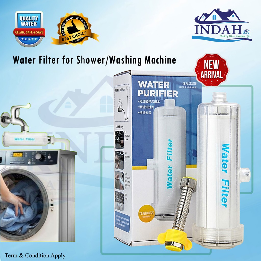 💕Ready Stock💕Water Filter Washing Machine Water Heater Shower Water Filter Water Purifier Penapis Air Mesin Basuh