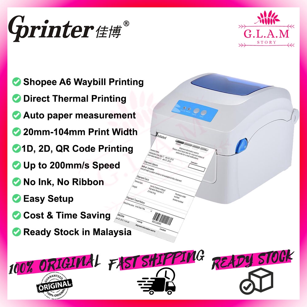 Gprinter GP 1324D GP 1334D Shopee  Lazada A6 Direct 