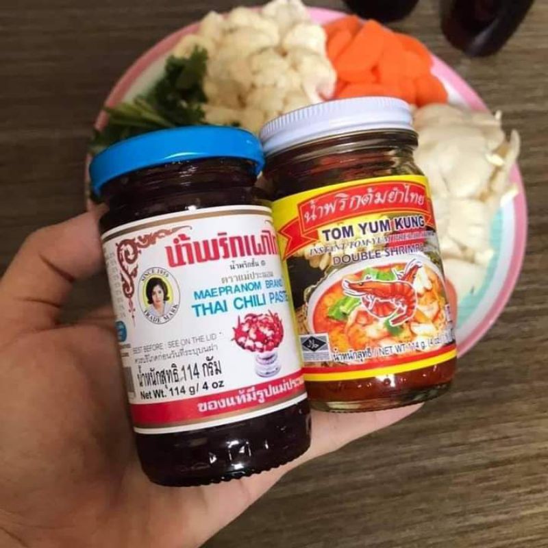 THAI CHILLI PASTE/CILI KISAR IN OIL /SET LENGKAP TOMYAM ALA THAI