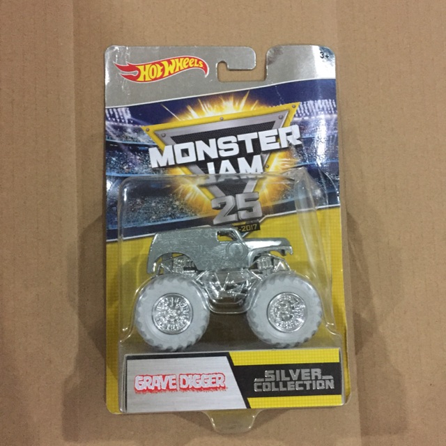 hot wheels monster jam silver collection