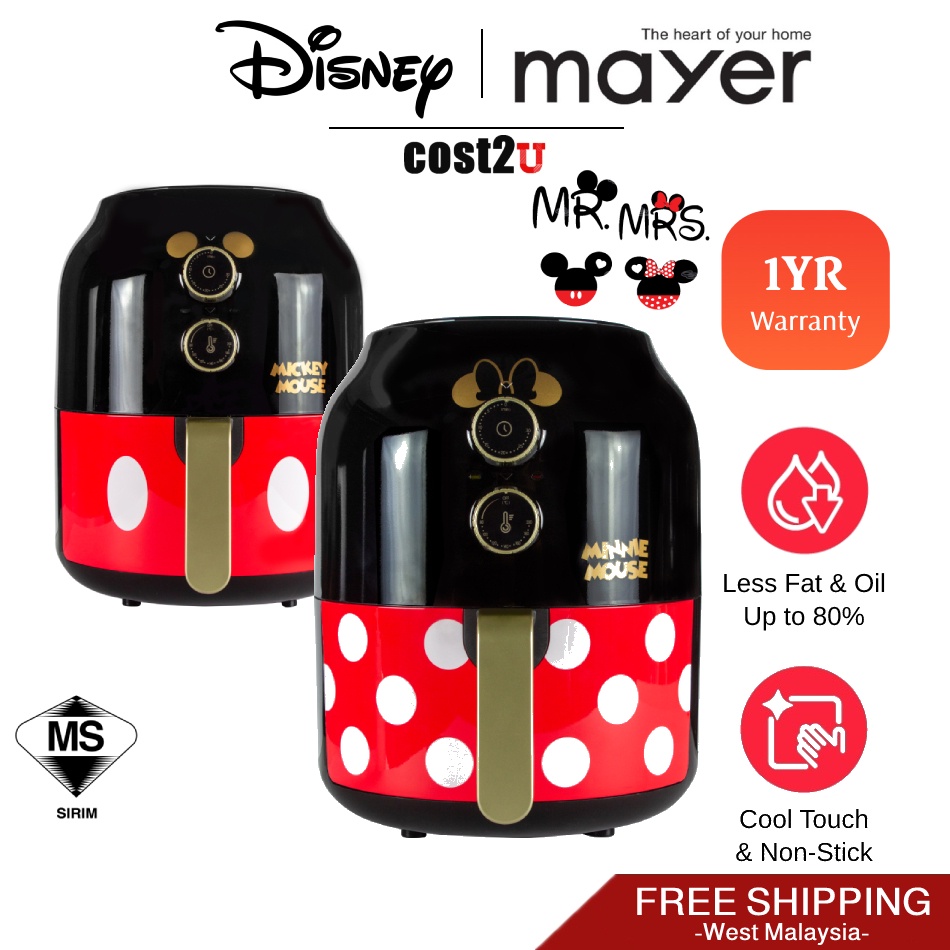 [Free Shipping] Disney x Mayer 3.5L Air Fryer | MMAF8083 (Mickey Minnie Khind Air Fryers Penggorengan Udara 空气炸锅