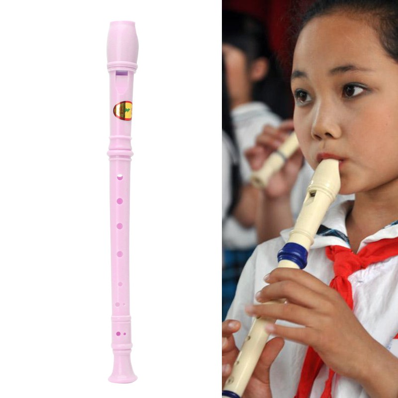 ❤❤ Plastic Musical Instrument Recorder Soprano Long Flute 8 Holes