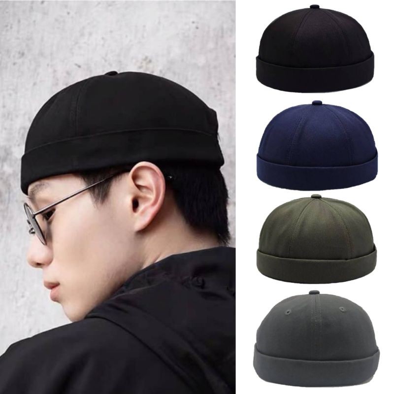 [READY STOCK]🔥TOPI KOPIAH SAILOR CAP BRIMLESS CAP HAT DOCKER KOREAN ...