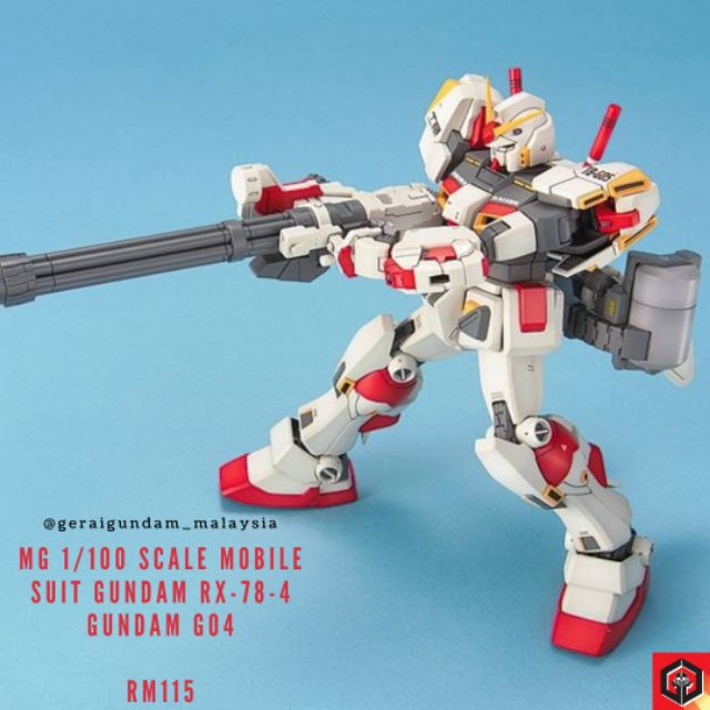 Mg 1 100 Scale Mobile Suit Gundam Rx 78 4 Gundam G04 Shopee Malaysia