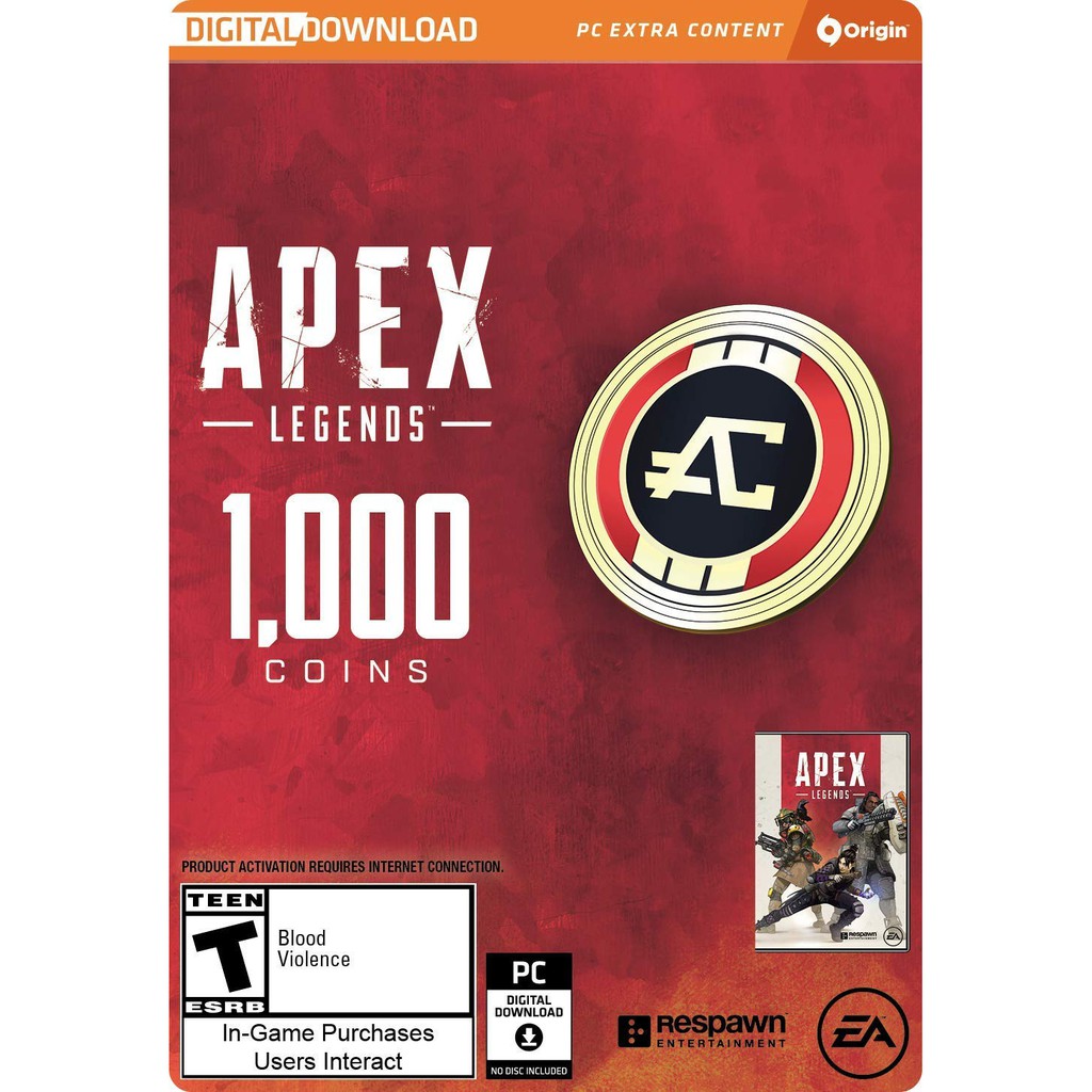 Apex legends 1000 apex coins код