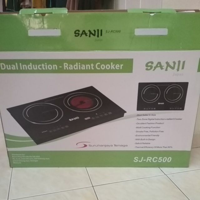 Radiant Vs Induction Cooktop Dual Cooker Shopee Malaysia