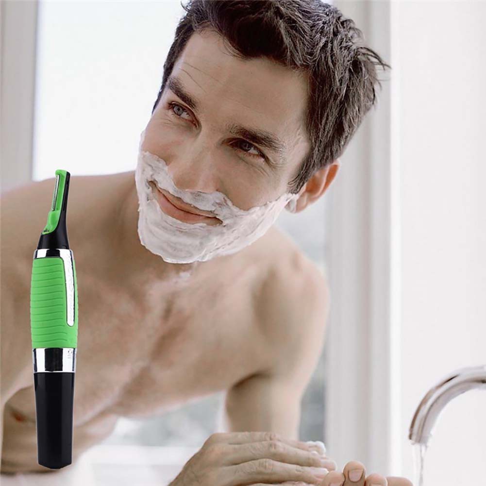 Men Hair Trimmer Nose Ear Facial Hair Remover Machine Shopee