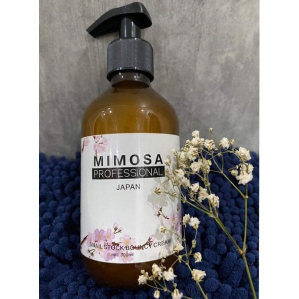 Mimosa Professional Japan Snail Stock Bouncy Cream 300ml Fluffy Volumizing  Smooth Silky Shine Hair Oil Anti-Frizz | Shopee Malaysia