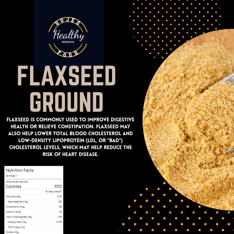 Flaxseed Meal Flaxseed Ground Keto Friendly Shopee Malaysia