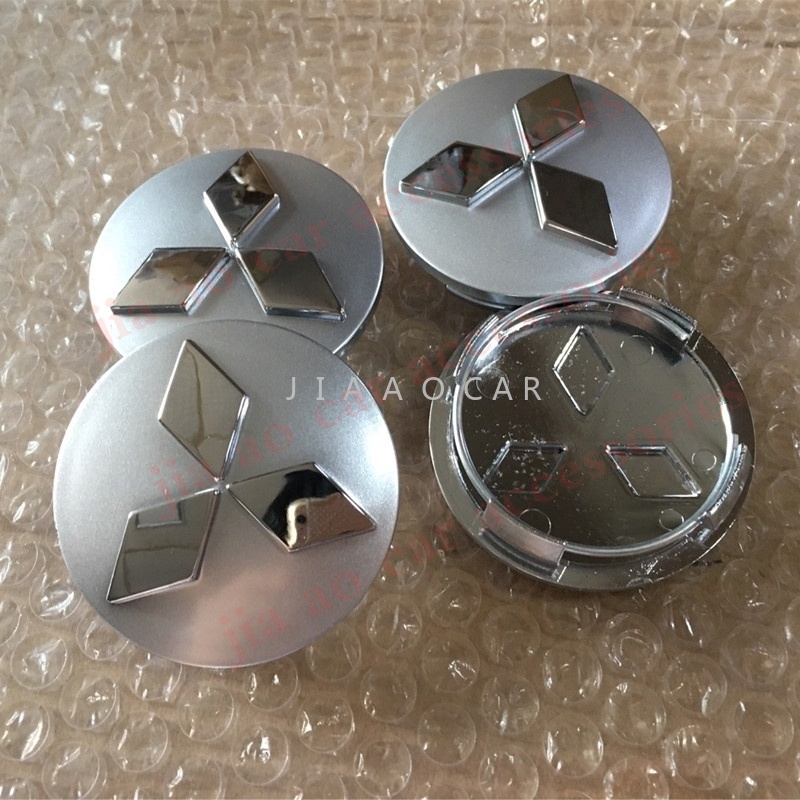 4pcs/lot 60mm 3D Chrome Logo Car Wheel Center Hub Caps Covers for