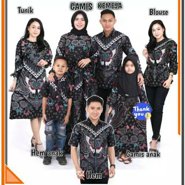 Family Set Baju Batik Sedondon Shopee Malaysia