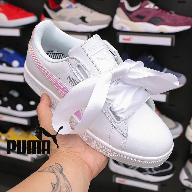 puma with ribbon ties