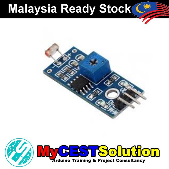 Arduino GL55 LDR Photoresistor Light Dependent Resistor Sensor Module ...