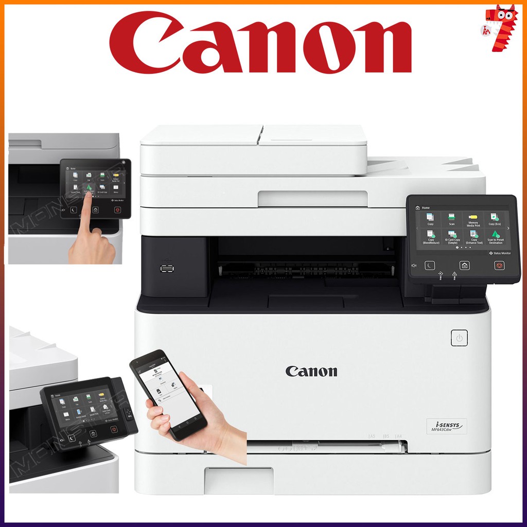 Canon Imageclass Mf643cdw Print Scan Copy Laser Color Printer Replacement For Mf633cdw Shopee Malaysia