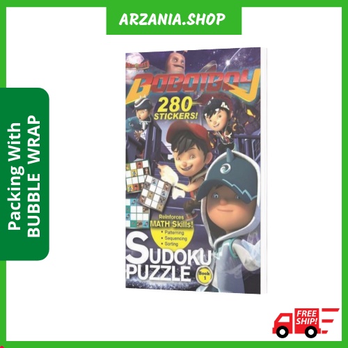 Buy Boboiboy 280 Stickers Sudoku Puzzle Book Buku Pelekat Kanak Kanak 
