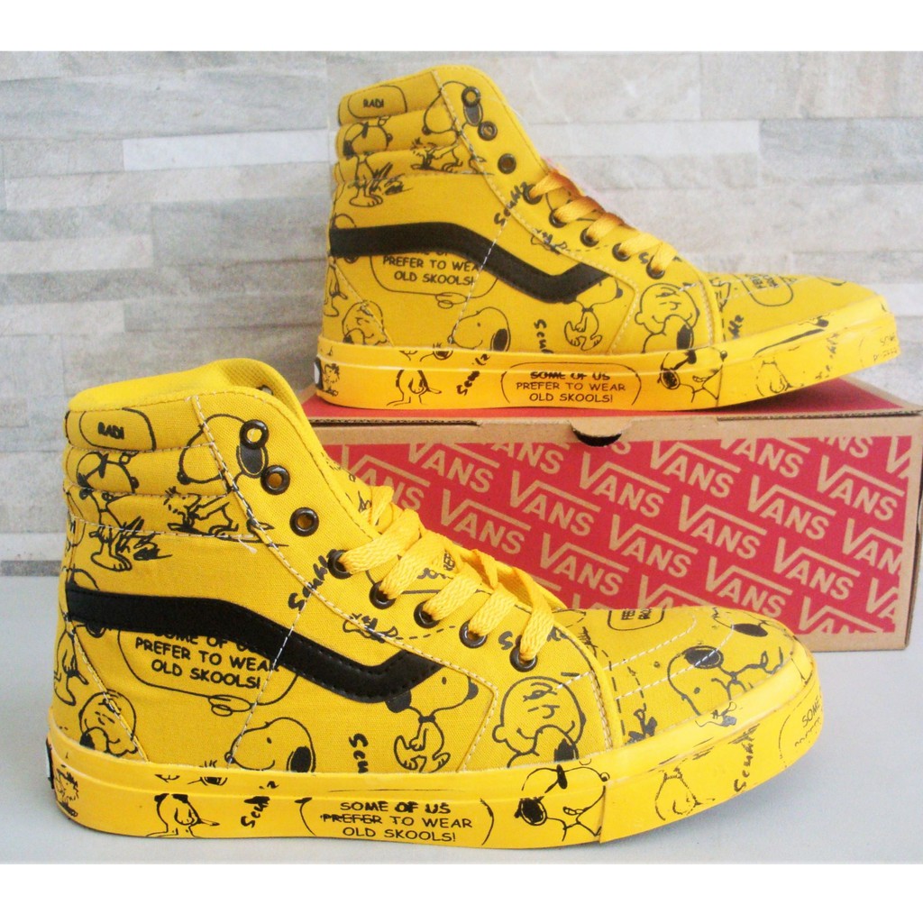 vans old skool peanuts yellow