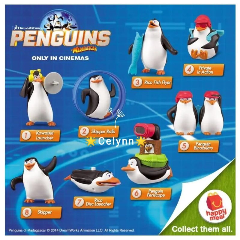 Mcdonalds Mcdonald's 2014 Penguins Of Madagascar Dreamworks Happy Meal